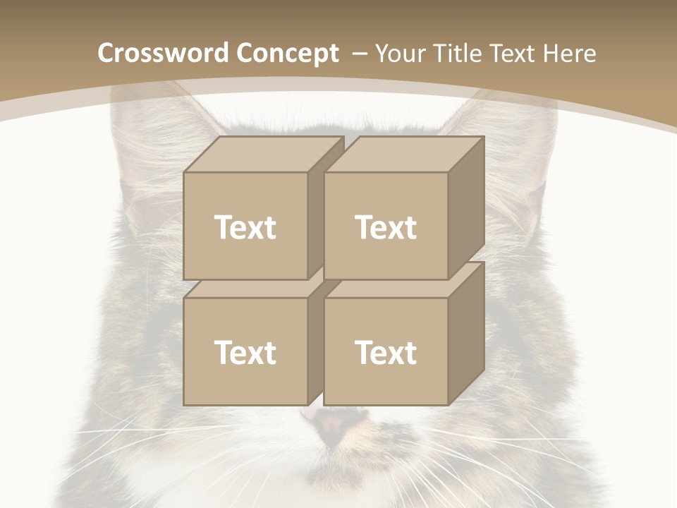 Predator Kitty Baby PowerPoint Template