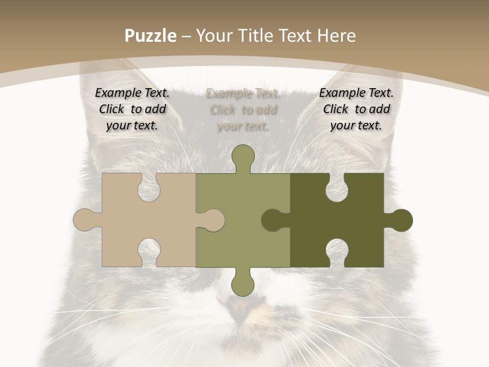 Predator Kitty Baby PowerPoint Template