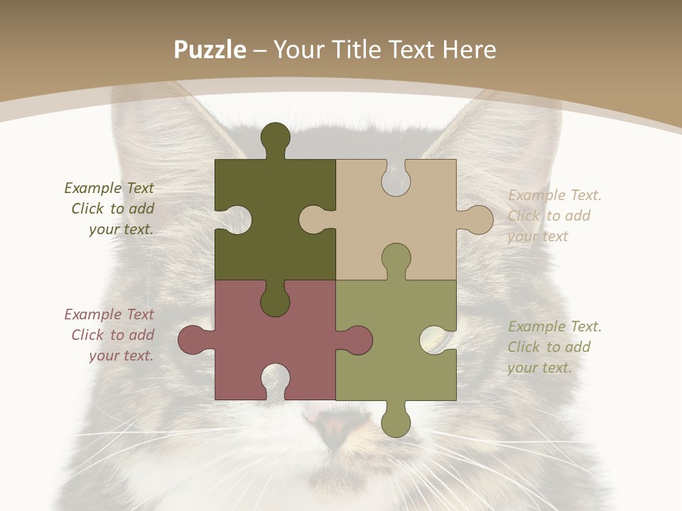 Predator Kitty Baby PowerPoint Template