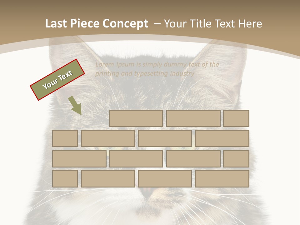 Predator Kitty Baby PowerPoint Template