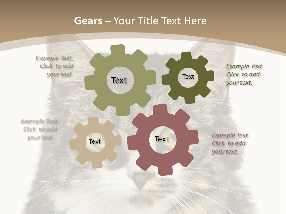 Predator Kitty Baby PowerPoint Template