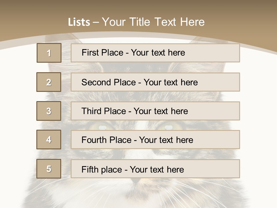 Predator Kitty Baby PowerPoint Template