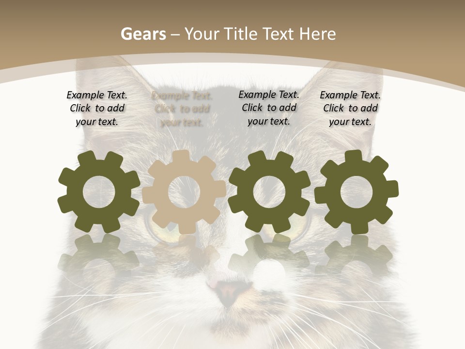 Predator Kitty Baby PowerPoint Template