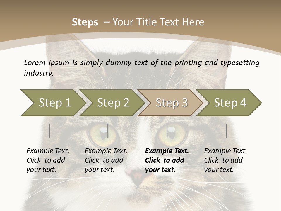 Predator Kitty Baby PowerPoint Template