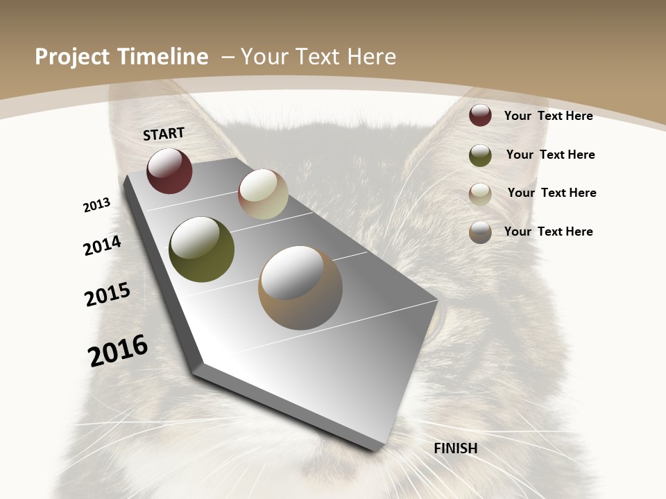 Predator Kitty Baby PowerPoint Template