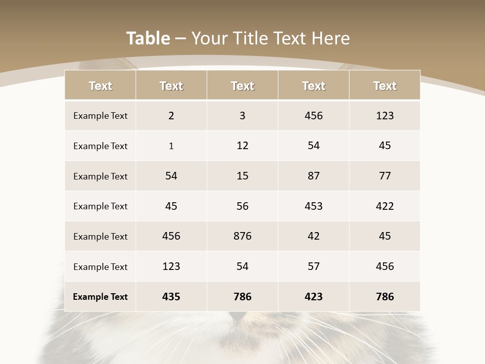 Predator Kitty Baby PowerPoint Template