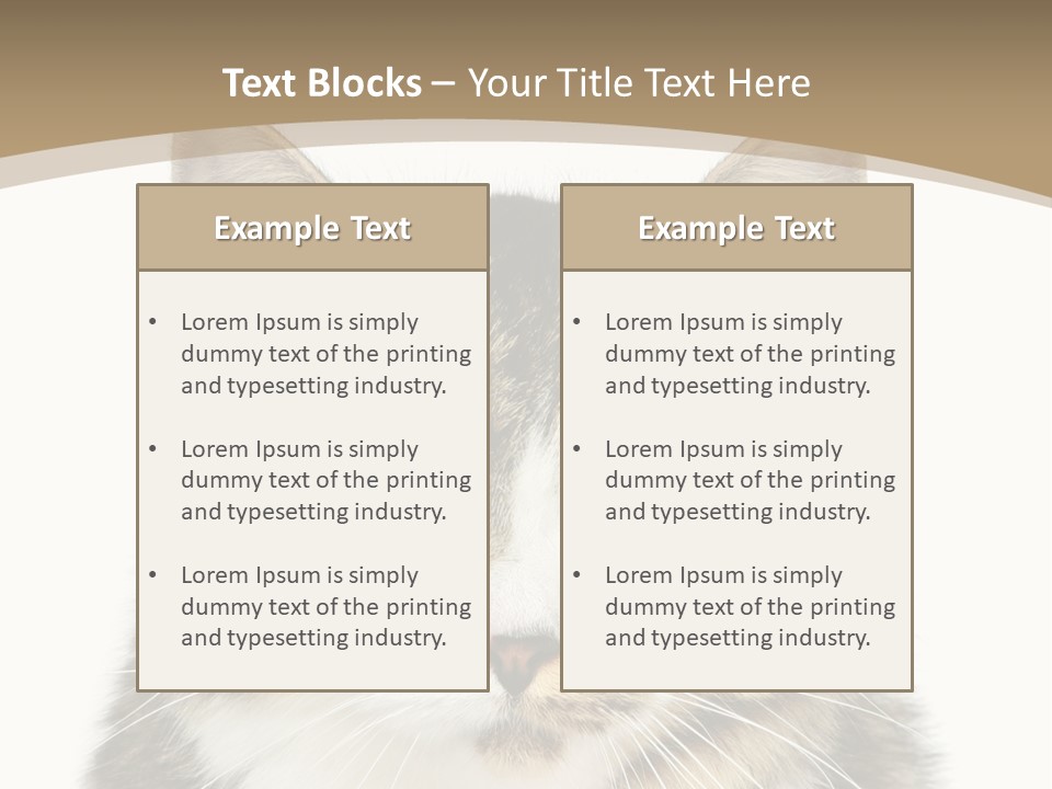 Predator Kitty Baby PowerPoint Template