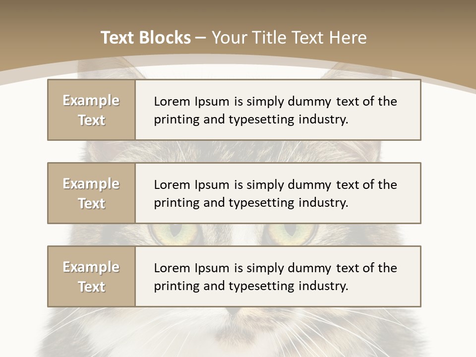 Predator Kitty Baby PowerPoint Template