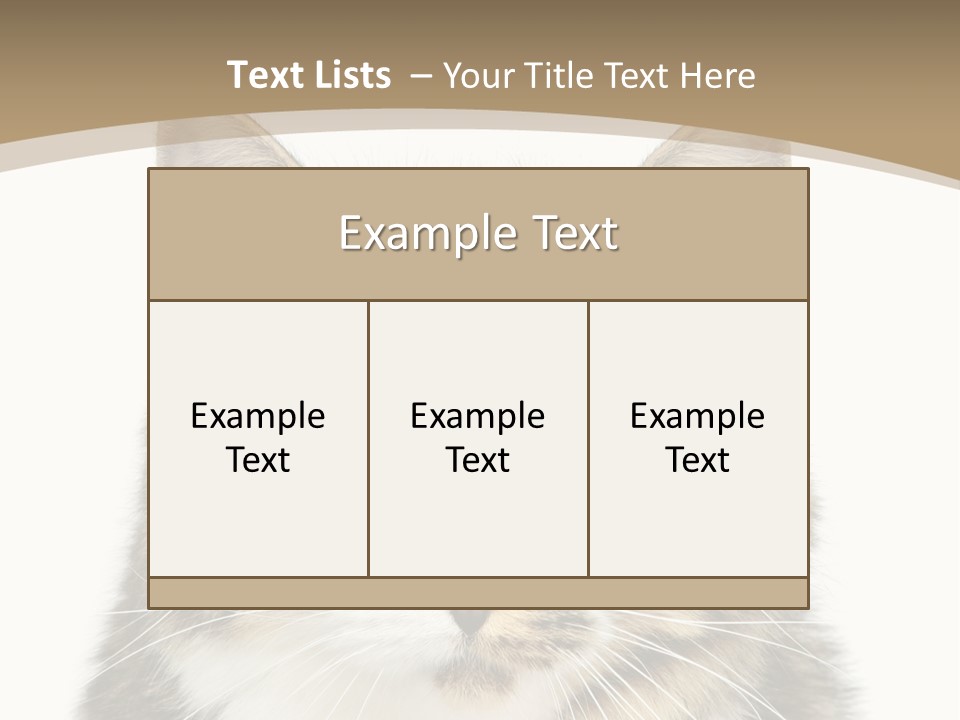 Predator Kitty Baby PowerPoint Template