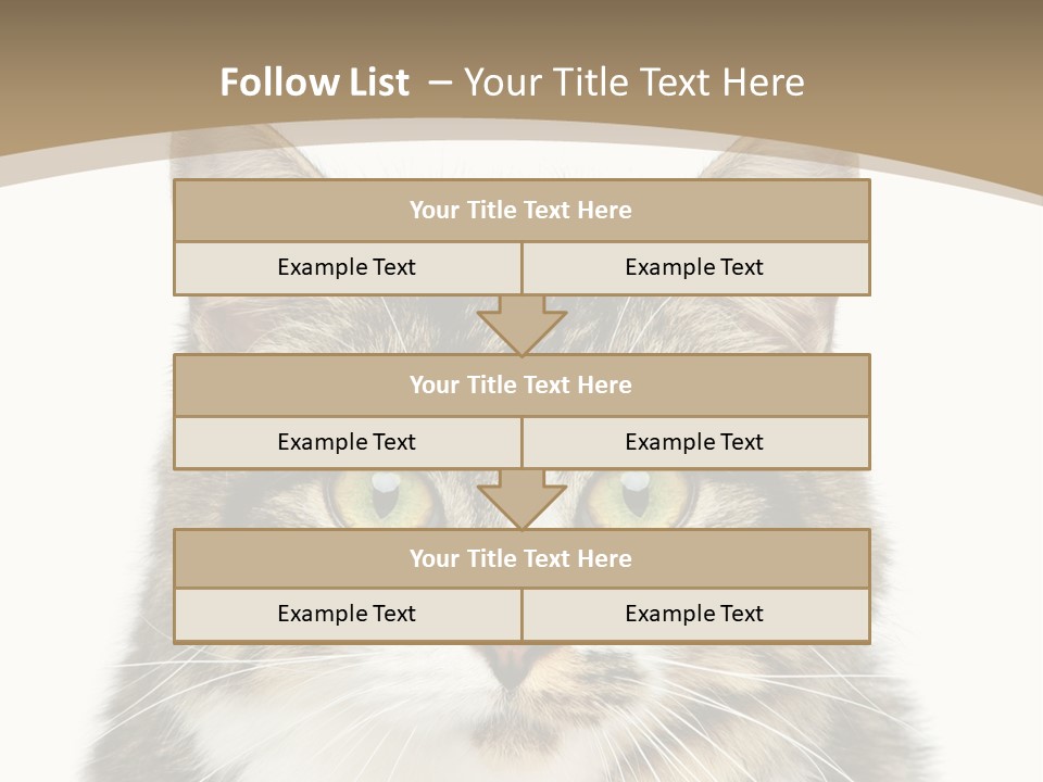 Predator Kitty Baby PowerPoint Template