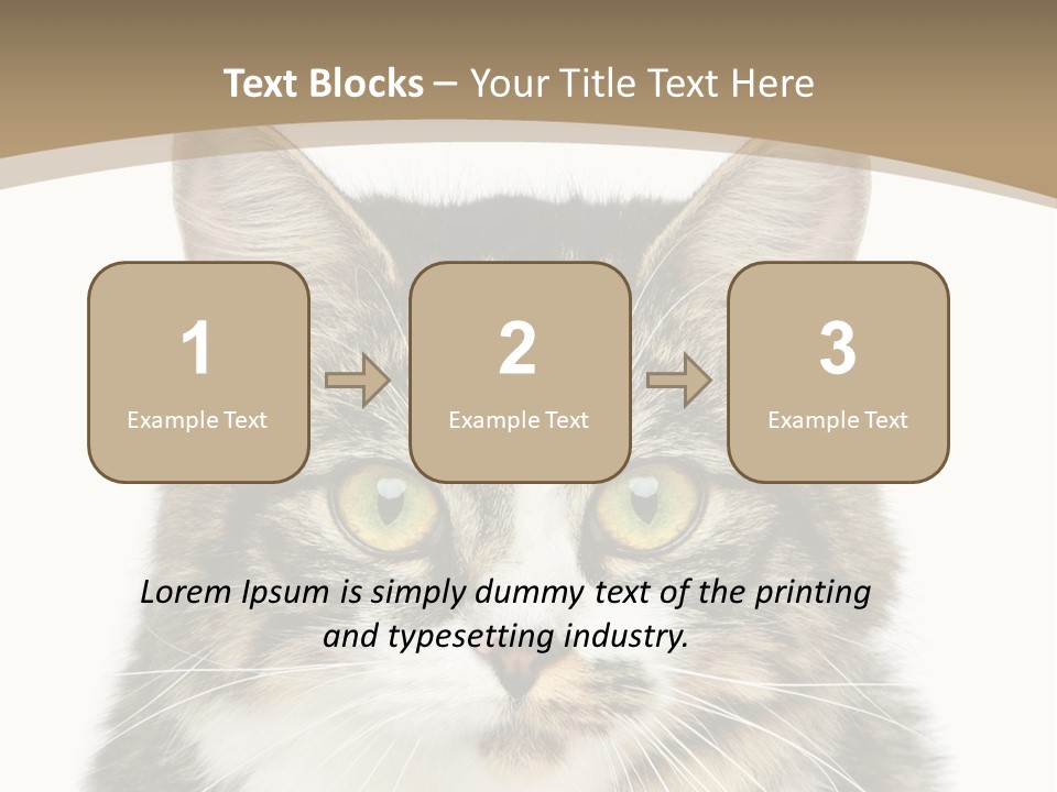 Predator Kitty Baby PowerPoint Template