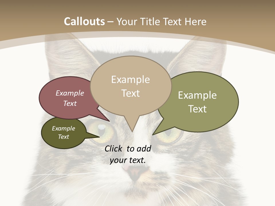 Predator Kitty Baby PowerPoint Template