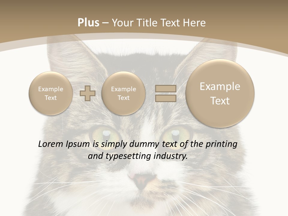 Predator Kitty Baby PowerPoint Template