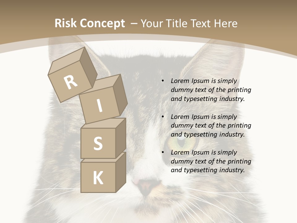 Predator Kitty Baby PowerPoint Template