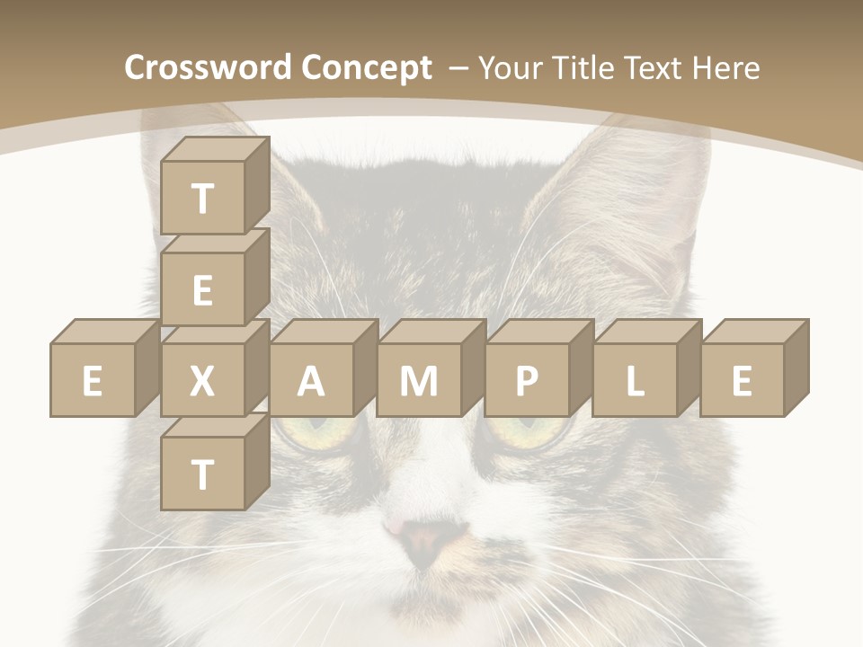 Predator Kitty Baby PowerPoint Template