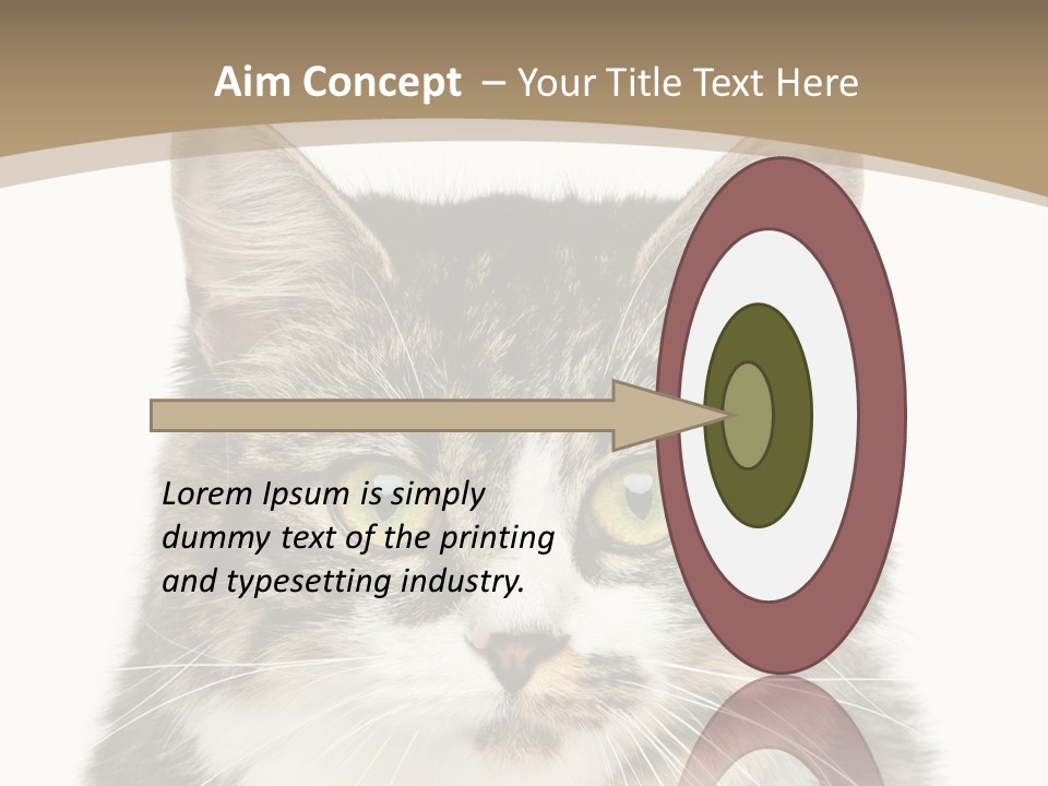 Predator Kitty Baby PowerPoint Template