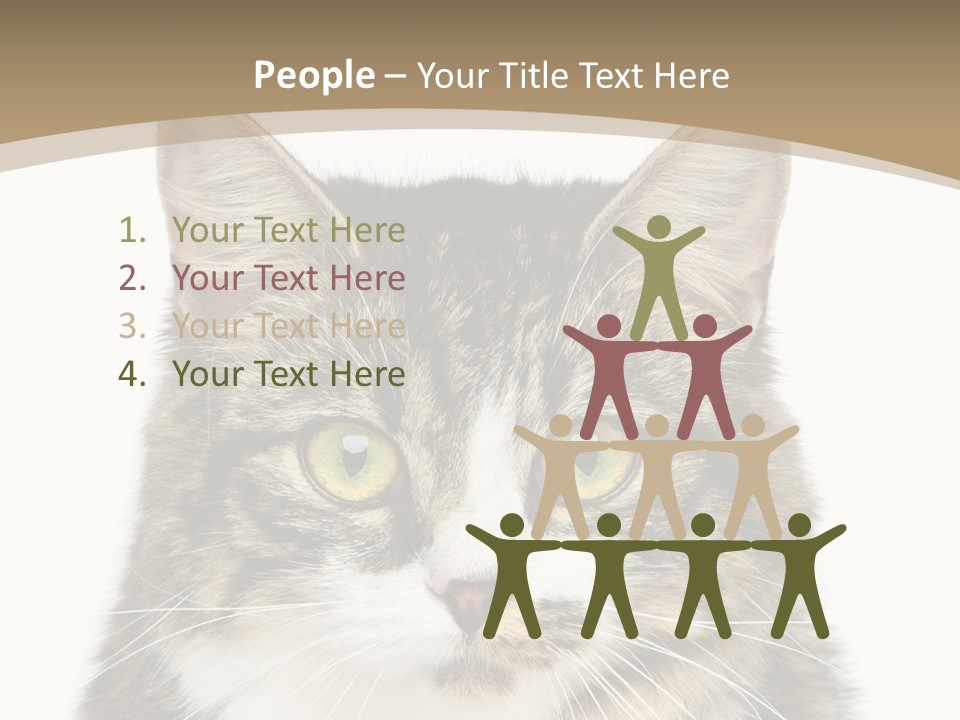 Predator Kitty Baby PowerPoint Template