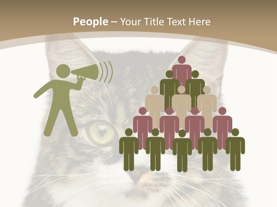 Predator Kitty Baby PowerPoint Template