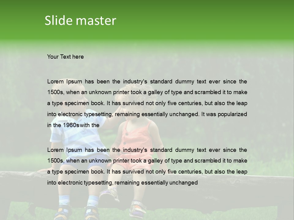 Summertime Love Happy PowerPoint Template