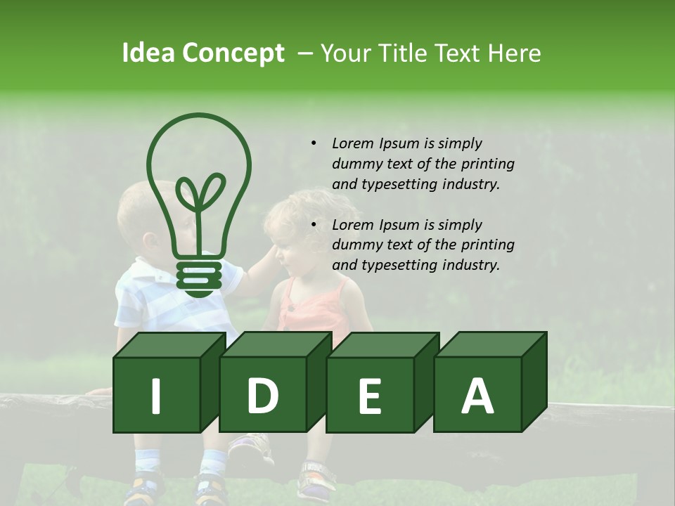 Summertime Love Happy PowerPoint Template