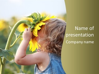 Enjoyment Toddler Blue PowerPoint Template