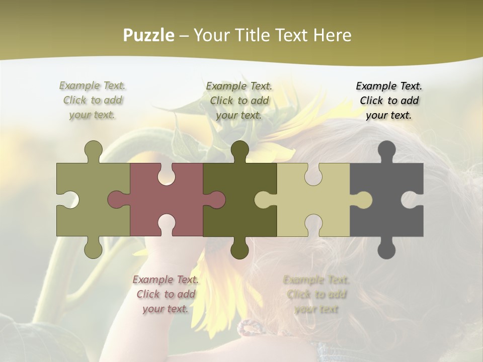 Enjoyment Toddler Blue PowerPoint Template