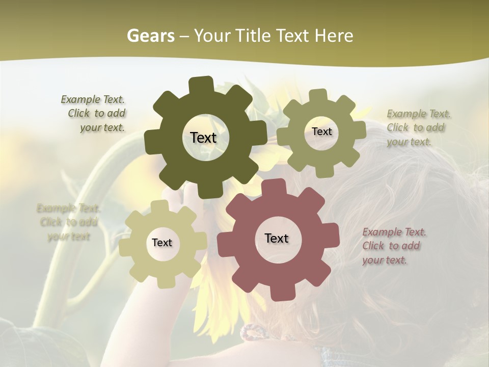 Enjoyment Toddler Blue PowerPoint Template