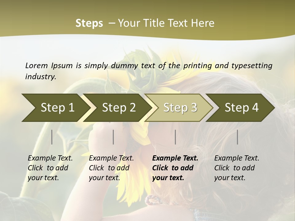 Enjoyment Toddler Blue PowerPoint Template