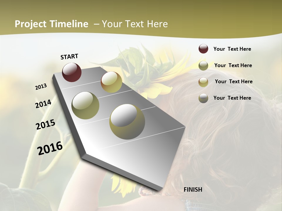 Enjoyment Toddler Blue PowerPoint Template