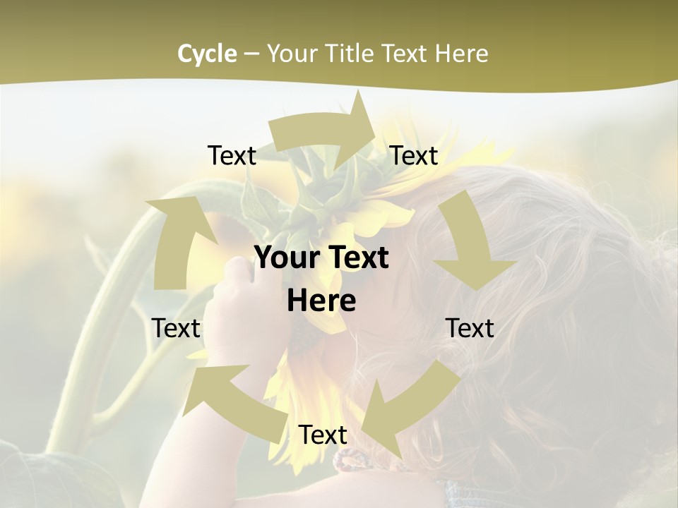 Enjoyment Toddler Blue PowerPoint Template