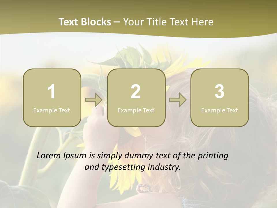 Enjoyment Toddler Blue PowerPoint Template