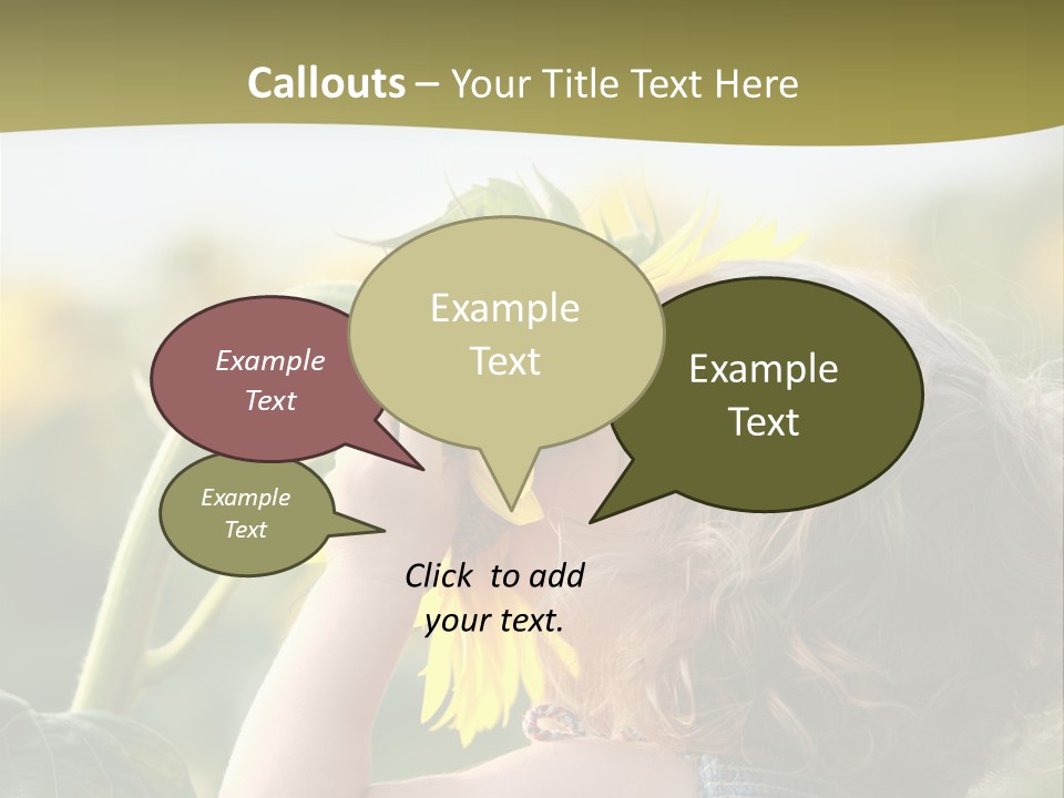 Enjoyment Toddler Blue PowerPoint Template