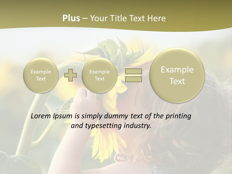 Enjoyment Toddler Blue PowerPoint Template