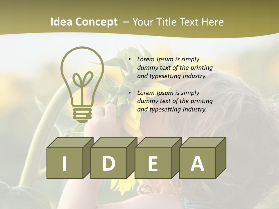 Enjoyment Toddler Blue PowerPoint Template