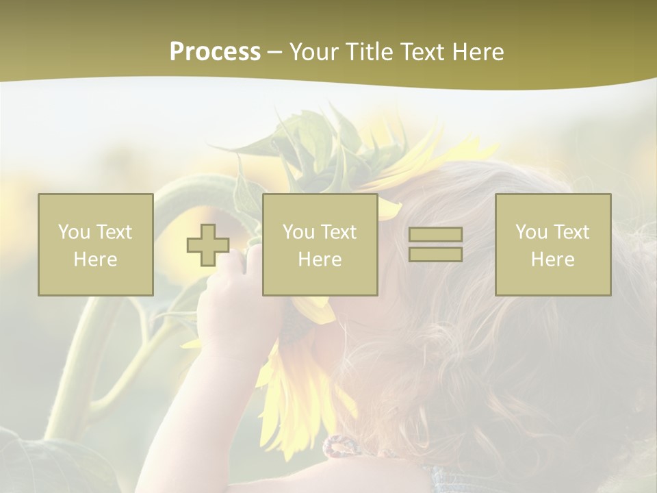 Enjoyment Toddler Blue PowerPoint Template