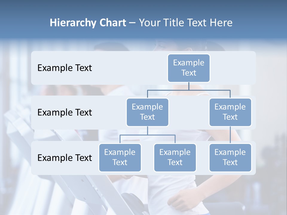 A Woman Running On A Treadmill In A Gym PowerPoint Template