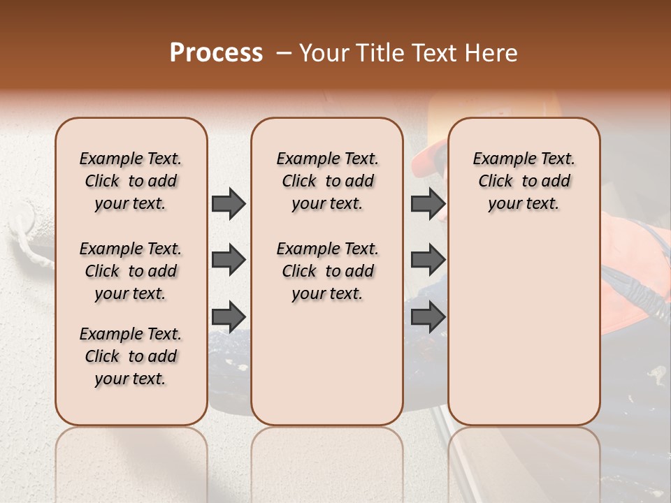 A Man Is Painting A Wall With A Paint Roller PowerPoint Template
