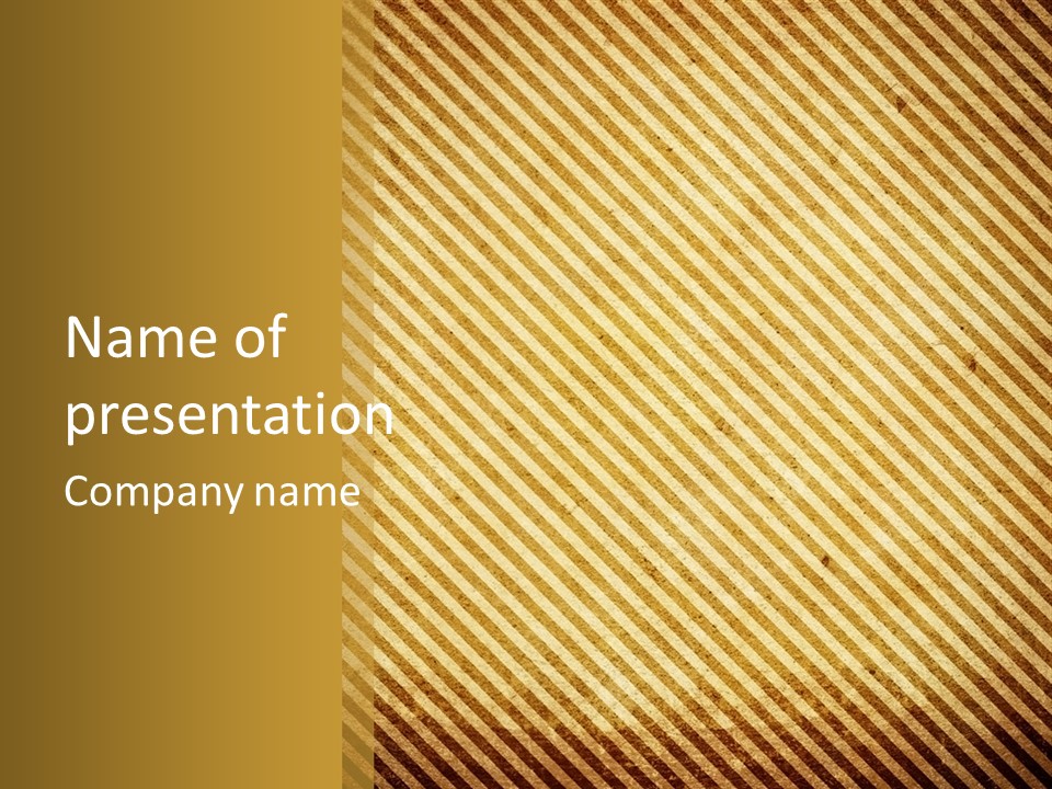 Vintage Tan Brown PowerPoint Template