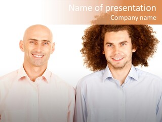 Bald Face Young PowerPoint Template