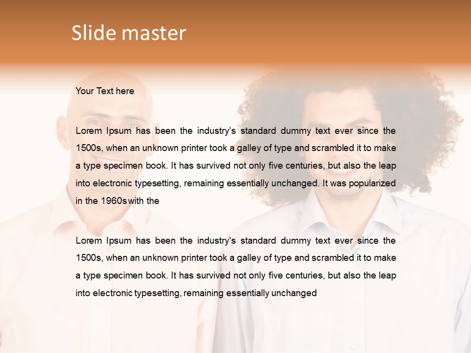 Bald Face Young PowerPoint Template