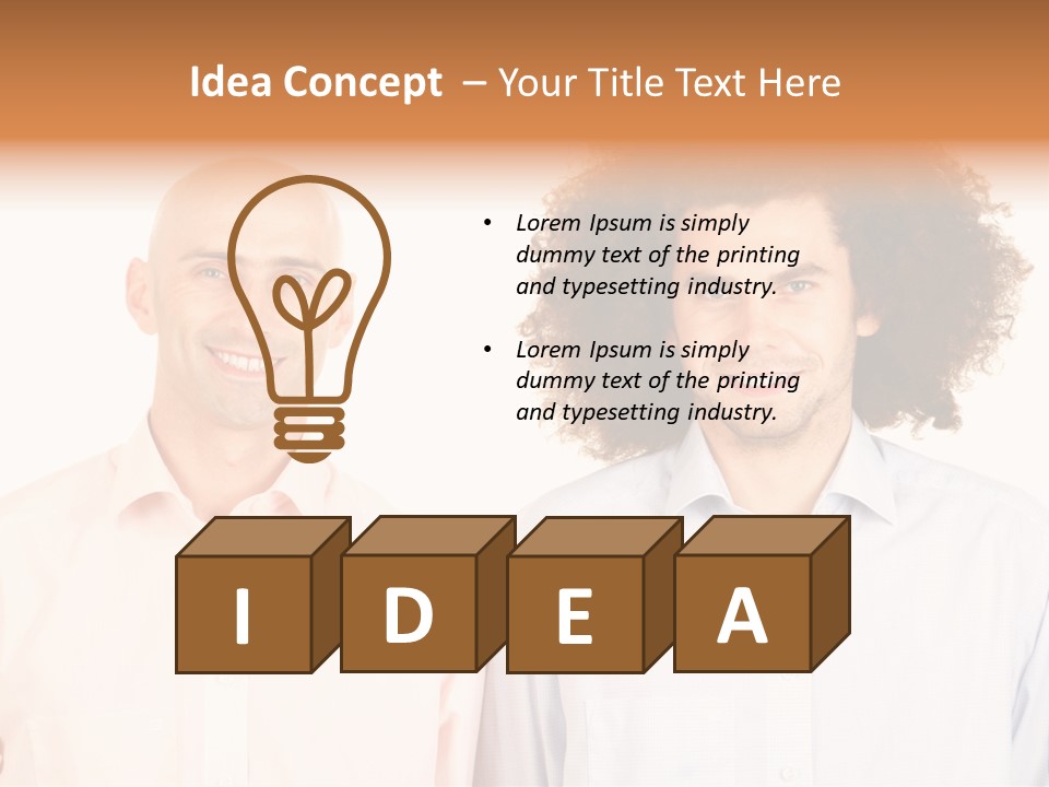 Bald Face Young PowerPoint Template