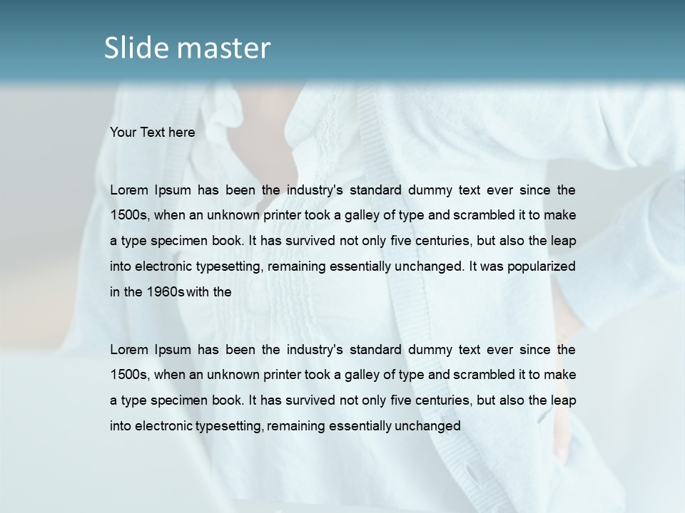 Feminine Wardrobe Summer PowerPoint Template