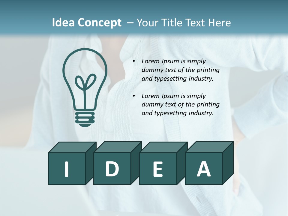 Feminine Wardrobe Summer PowerPoint Template