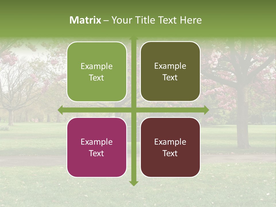 Foliage London Branches PowerPoint Template