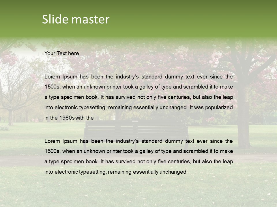 Foliage London Branches PowerPoint Template