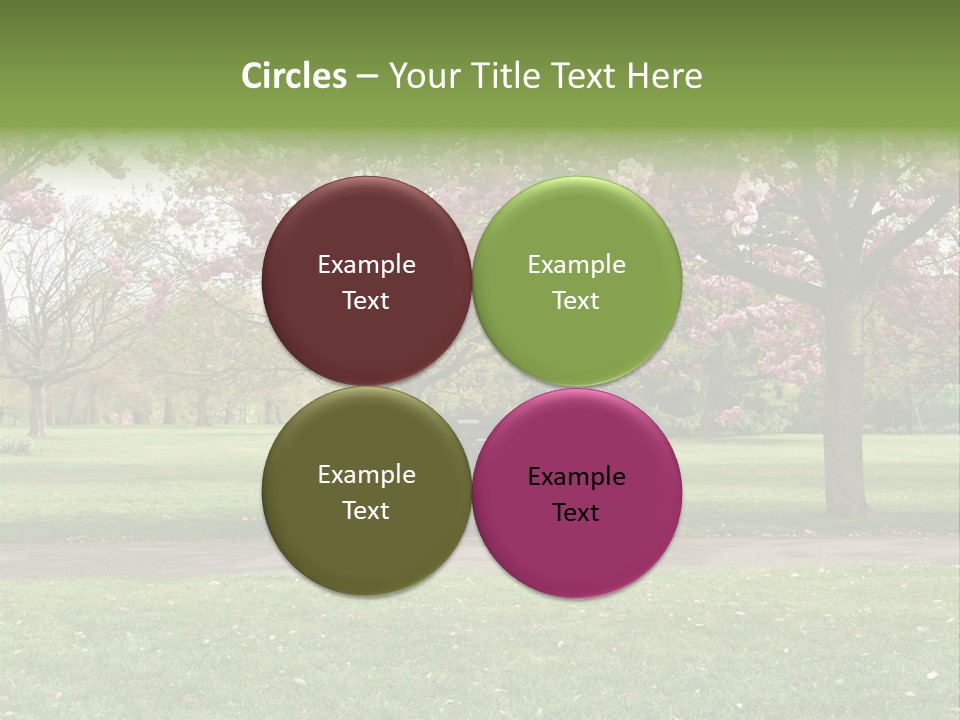 Foliage London Branches PowerPoint Template