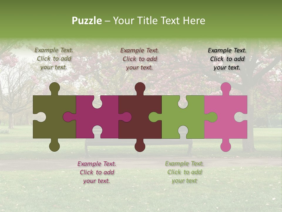 Foliage London Branches PowerPoint Template