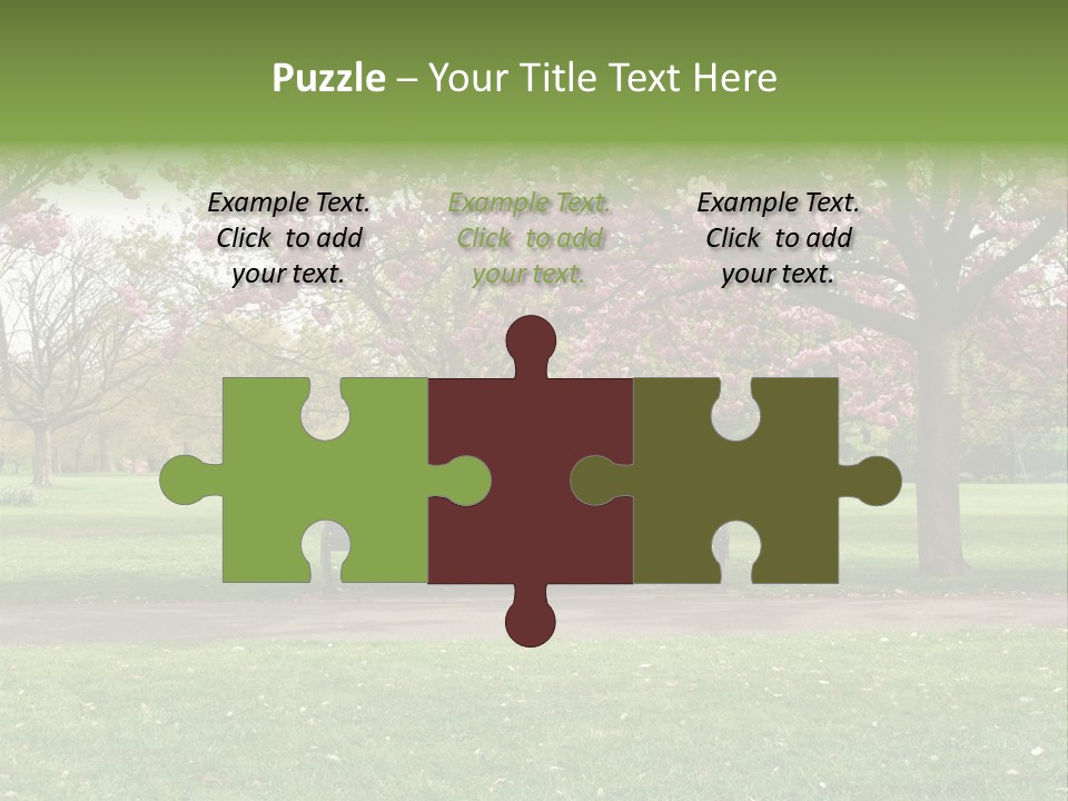 Foliage London Branches PowerPoint Template