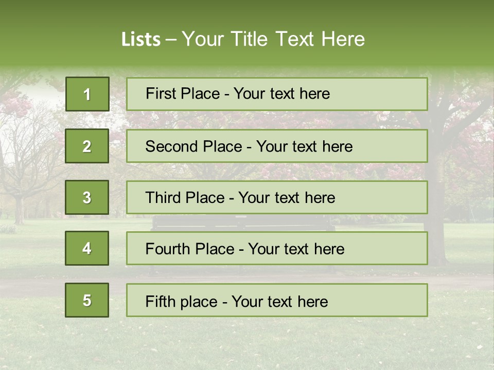 Foliage London Branches PowerPoint Template