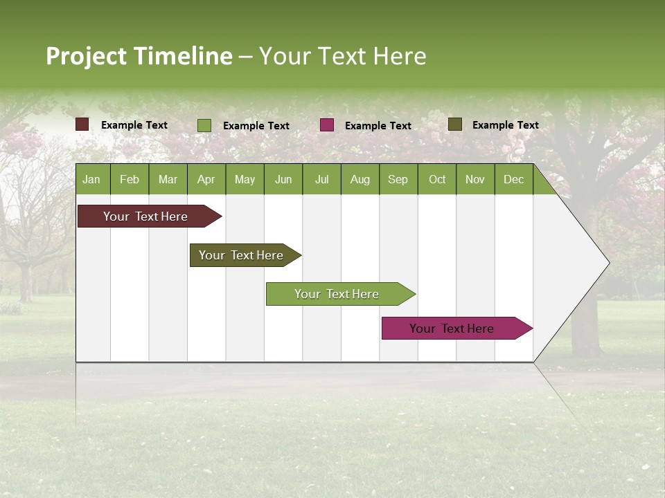 Foliage London Branches PowerPoint Template